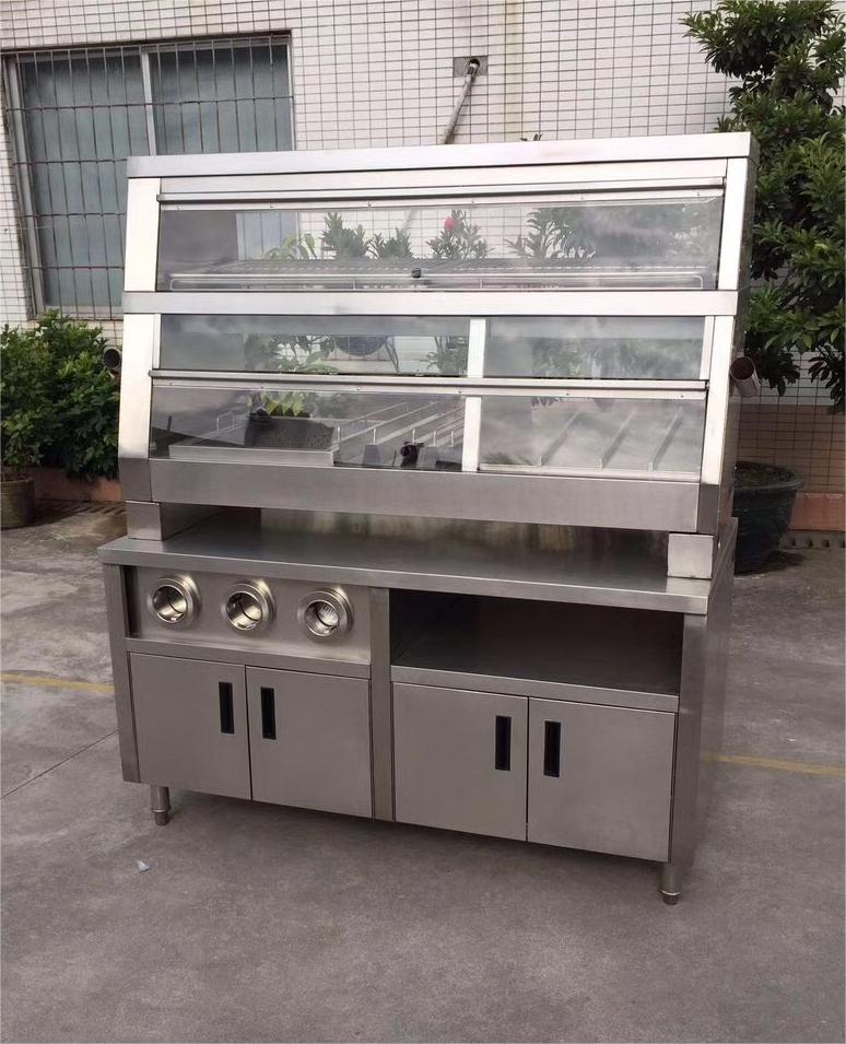 Food Warmer Display - Fabrikneuer 2-lagiger Tischwärmer-Schrank, elektrischer Thekenwärmer für