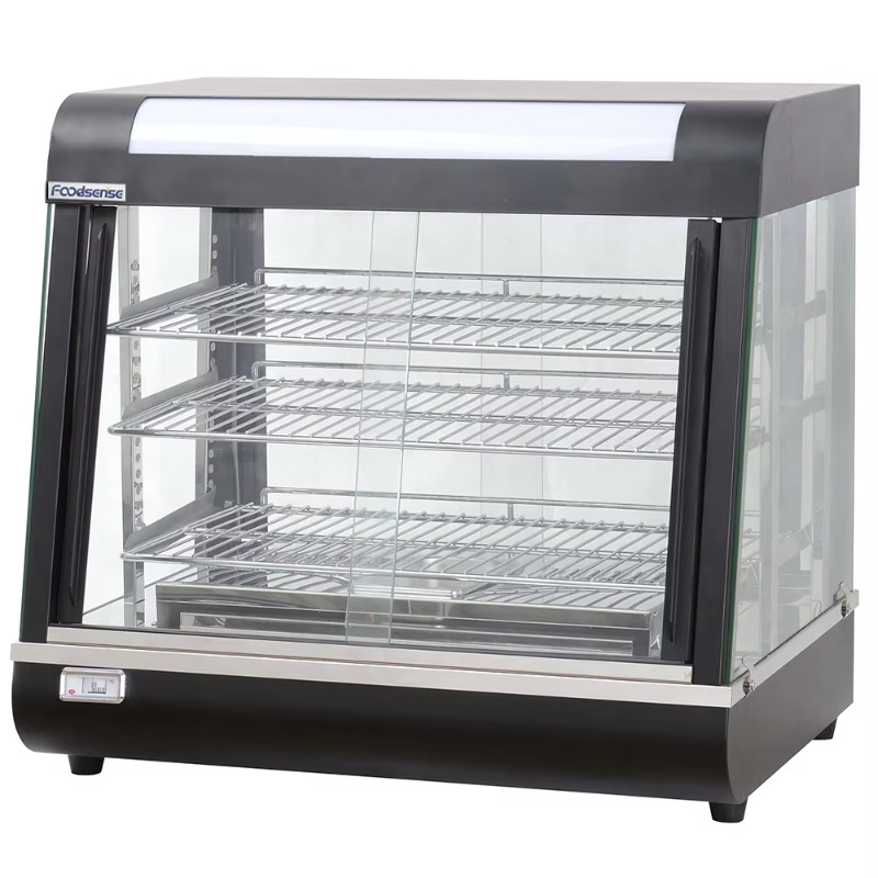 Food Warmer Display - Gewerbliche Isolierte Edelstahl-Vitrine mit Vollglastür Elektrischer