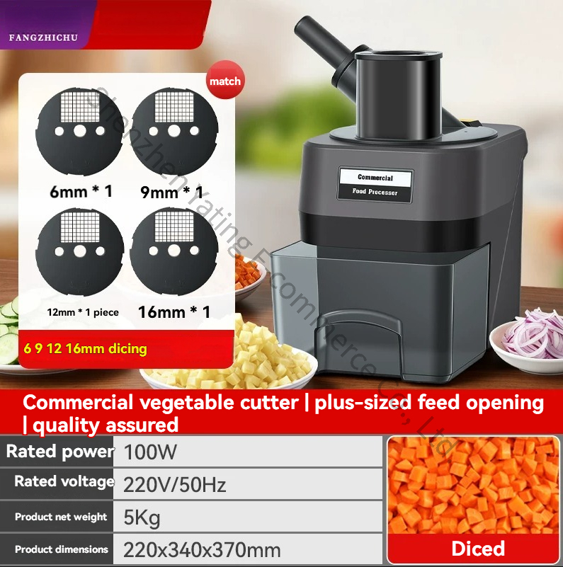 Commercial Kitchen Appliances - Automatische Gemüseschneidemaschine Kommerzielle Multifunktionale Elektrische Schneidemaschine