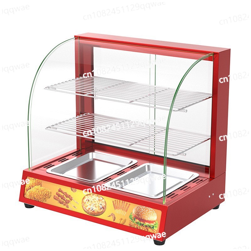 Food Warmer Display - Kommerzielle Lebensmittelwärmer-Vitrine, Hamburger gebratenes Huhn, konstante