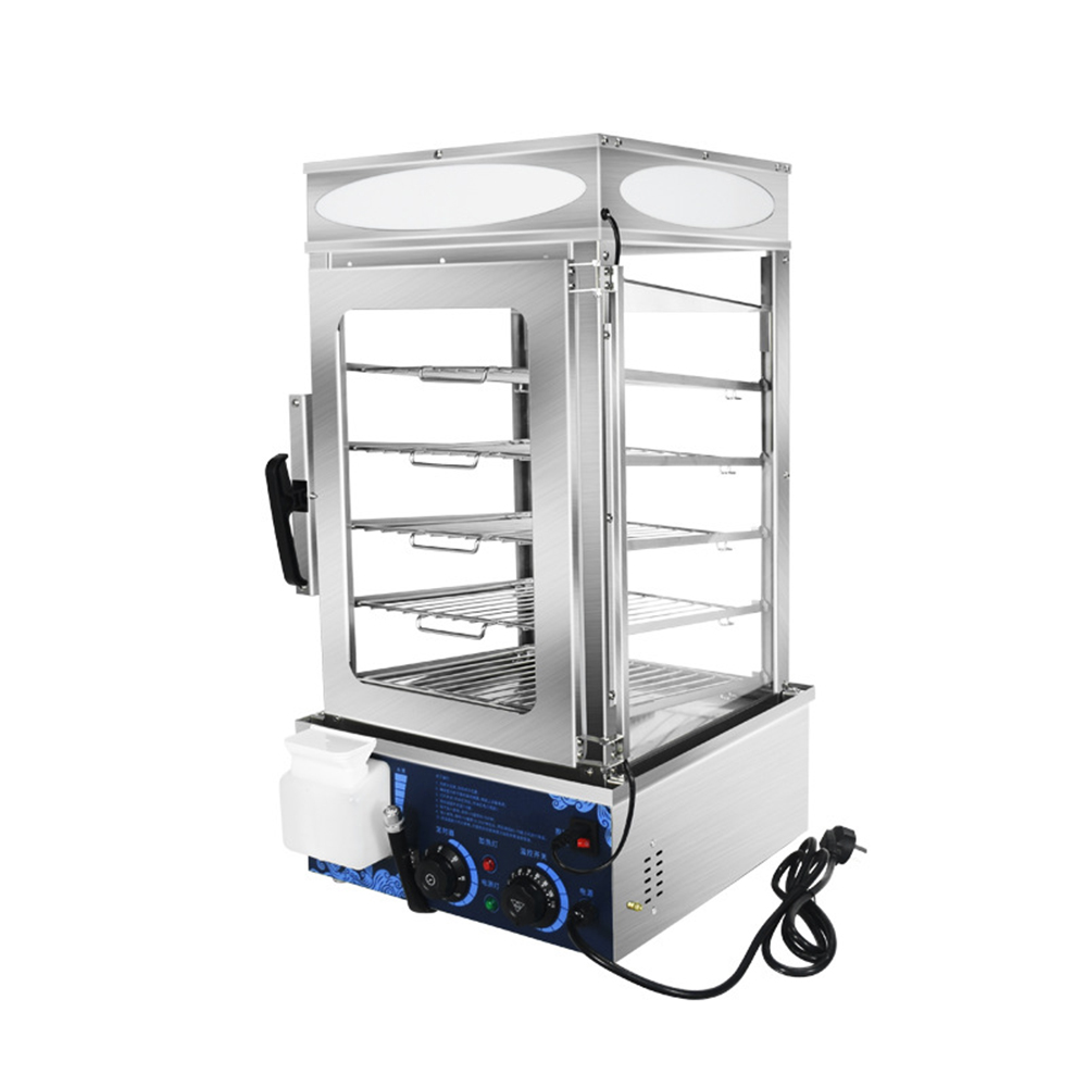 Food Warmer Display - Elektrischer gewerblicher Edelstahl-Speisenwärmer mit Dampfgarfunktion und