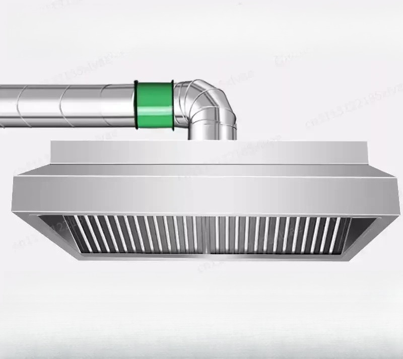 Commercial Kitchen Range Hood - Verstärkte Edelstahl-Dunstabzugshaube, Leistungsstarke Gewerbliche Abzugshaube für