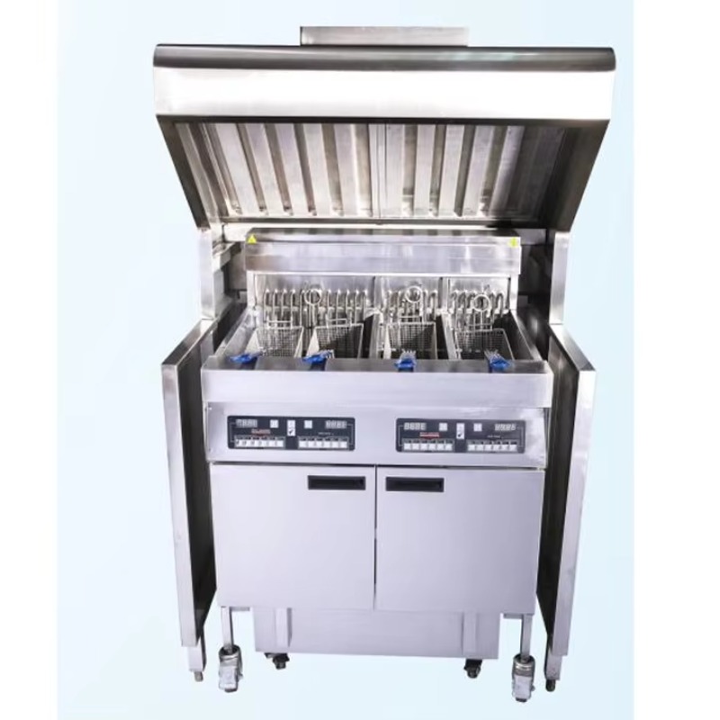 Commercial Kitchen Equipment - Kommerzielle Bodenständige Dunstabzugshaube Maßgefertigte Edelstahlausführung für