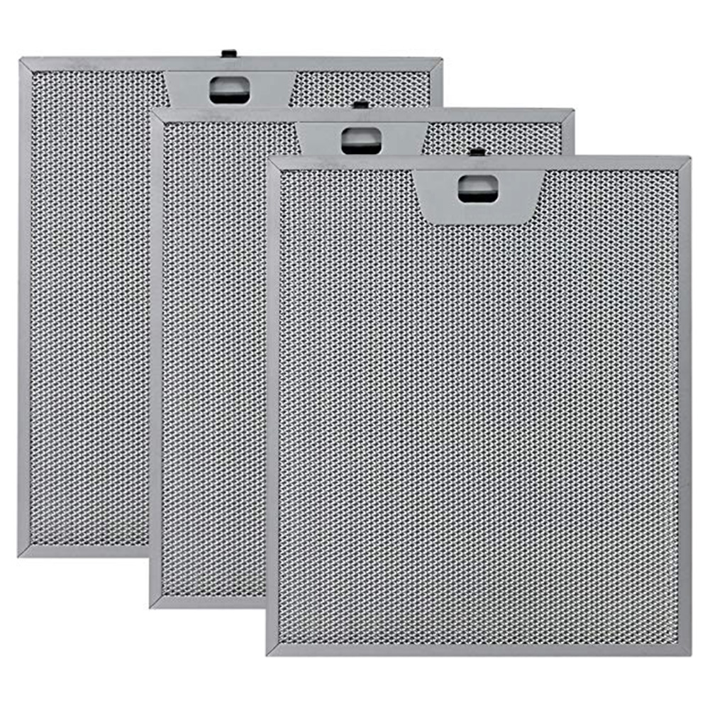Commercial Kitchen Vent Hood - 3 Stück Aluminium-Dunstabzugshauben-Fettfilter 300x250mm Fünfschichtige Metallsiebe