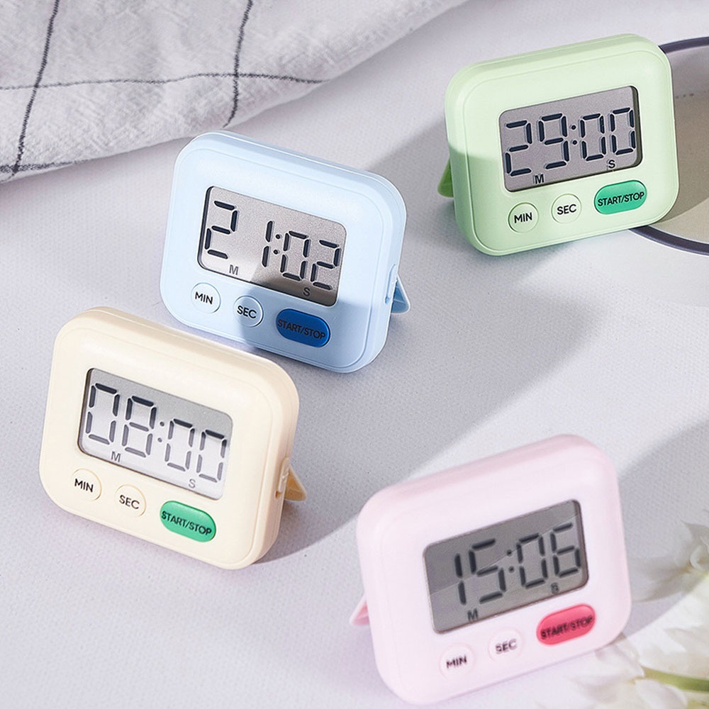 Commercial Kitchen Timer - Digitaler LCD-Küchentimer mit Ein/Aus-Schalter, Stummschaltung und