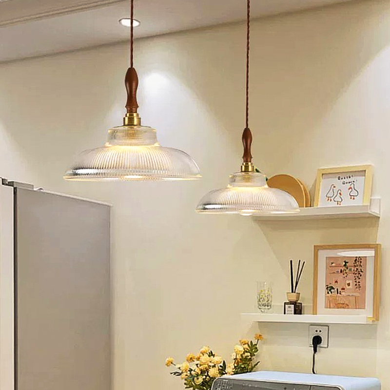 Commercial Kitchen Island - DAMIASMIL Glas Holz Kunst Pendelleuchten Moderne
