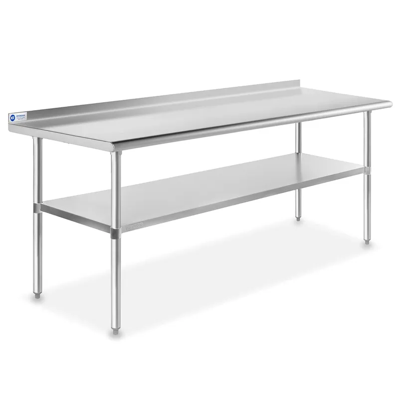 Commercial Kitchen Backsplash - Edelstahl-Küchenarbeitsplatte 72 x 30 Zoll mit