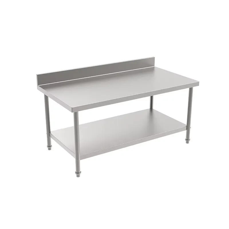 Commercial Kitchen Backsplash - 1500x800x900mm Edelstahl-Arbeitstisch mit unterer Ablage und