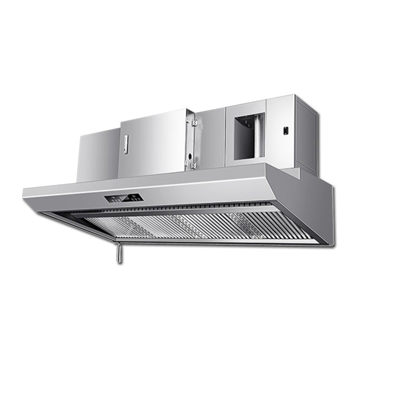 Commercial Kitchen Range Hood - Gewerbliche Hochleistungs-Dunstabzugshaube mit integriertem Luftreiniger, umweltfreundliche
