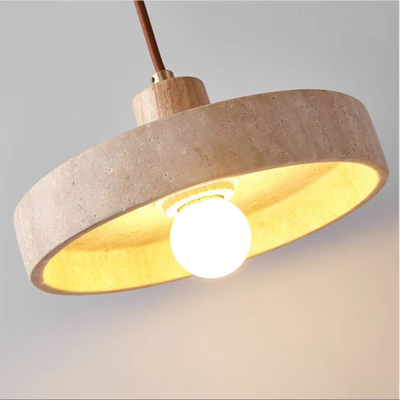 Commercial Kitchen Island - Luma Wabi Sabi Gelbe Travertin Pendelleuchte