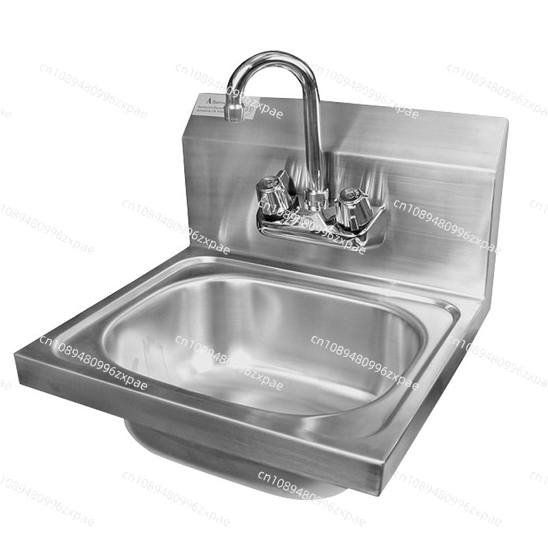 Commercial Kitchen Backsplash - 304 Edelstahl Wandmontiertes Waschbecken Kommerzielles Integriertes