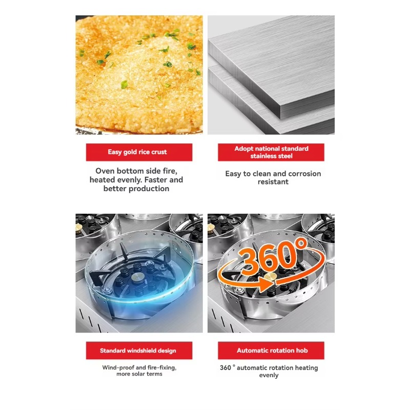 Commercial Kitchen Equipment - Hochwertige 9-Schicht-Gewerbeküchenausstattung, Speisenwärmer, industrielle Kochmaschinen