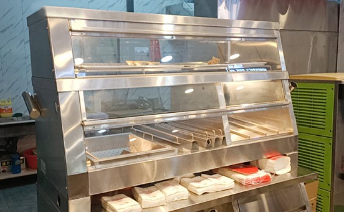 Fabrikneuer 2-lagiger Tischwär – Food Warmer Display Bewertung und Preis