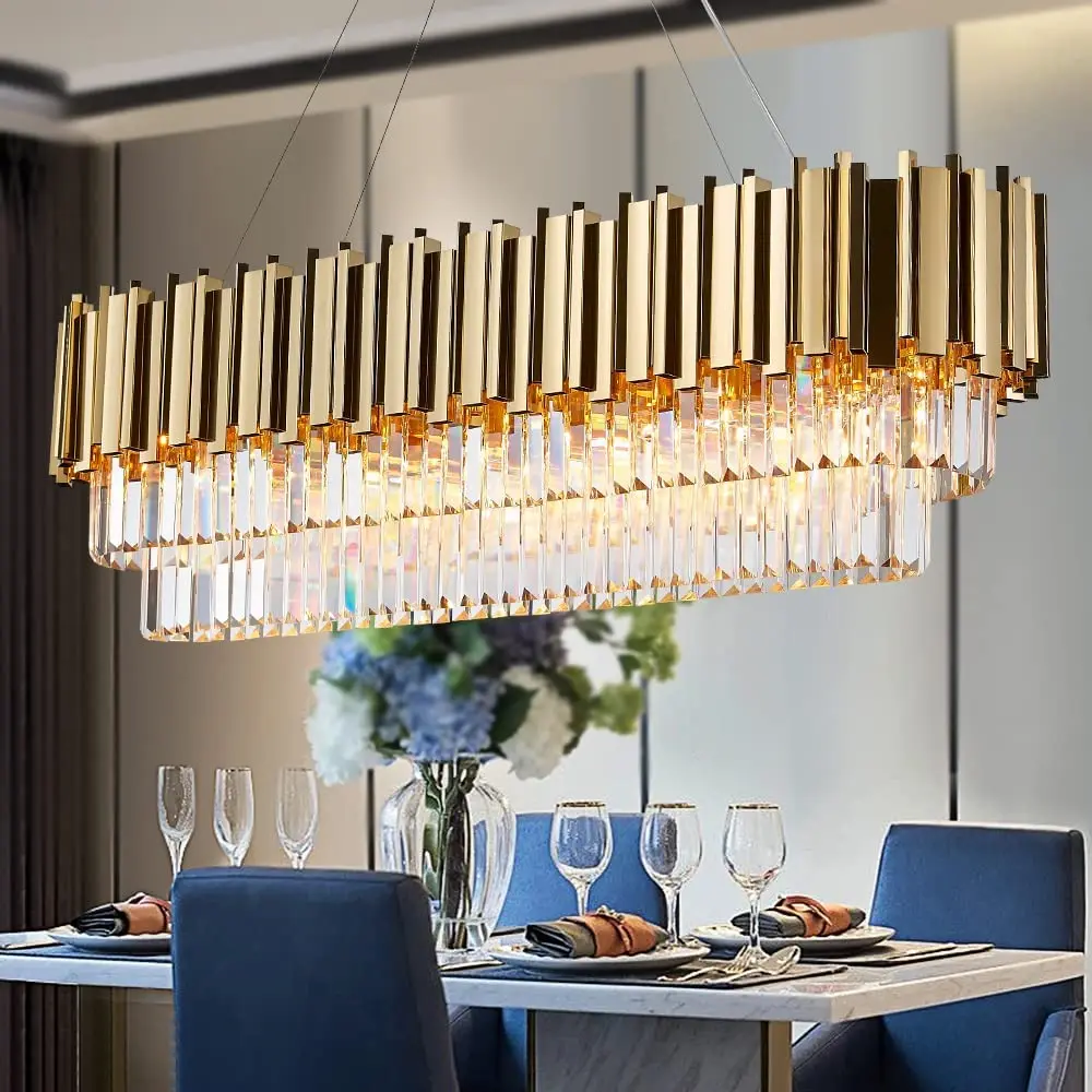 Luxuriöser Goldener K9 Kristal – Commercial Kitchen Island Bewertung und Preis