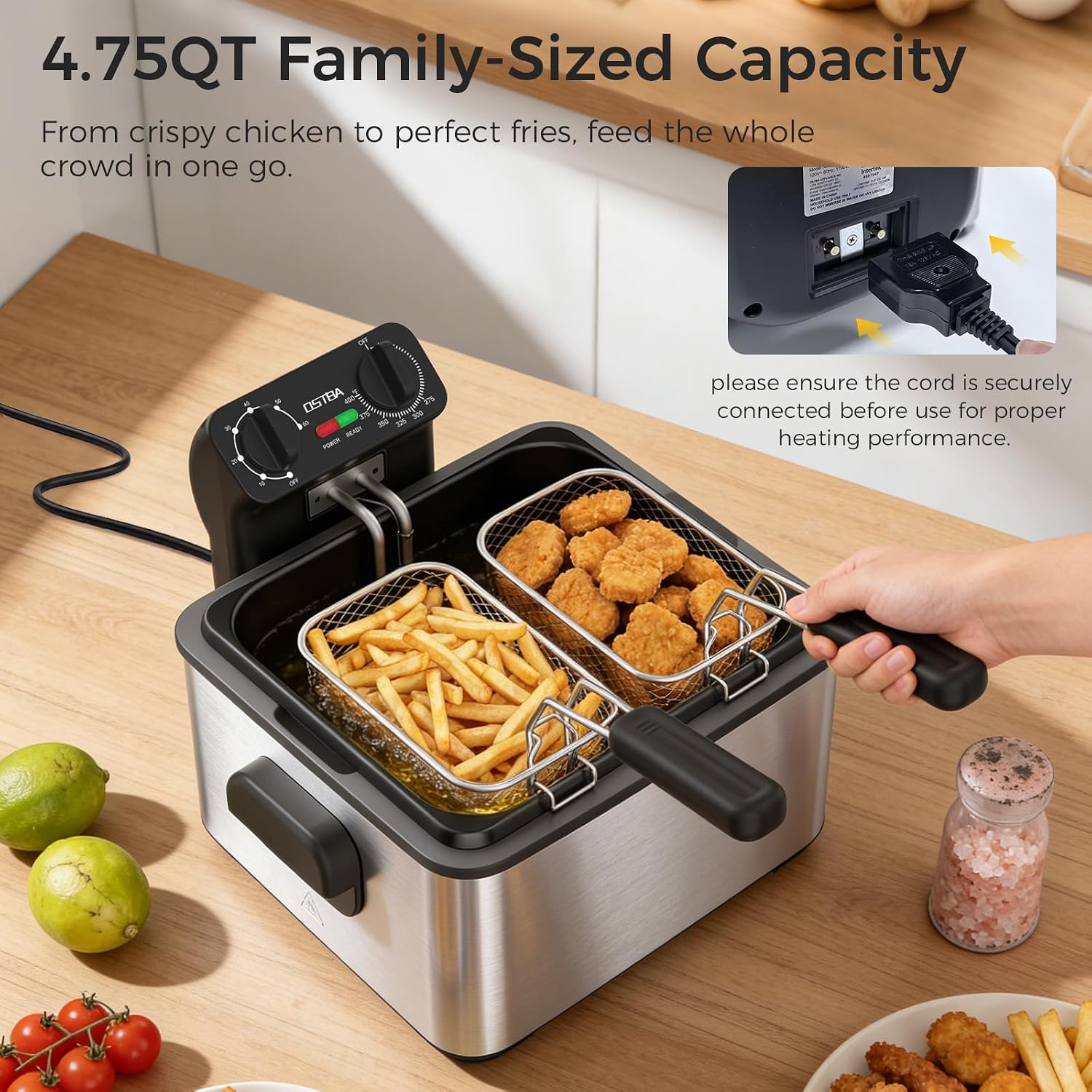 Elektrische Fritteuse mit 3 Kö – Commercial Kitchen Appliances Bewertung und Preis