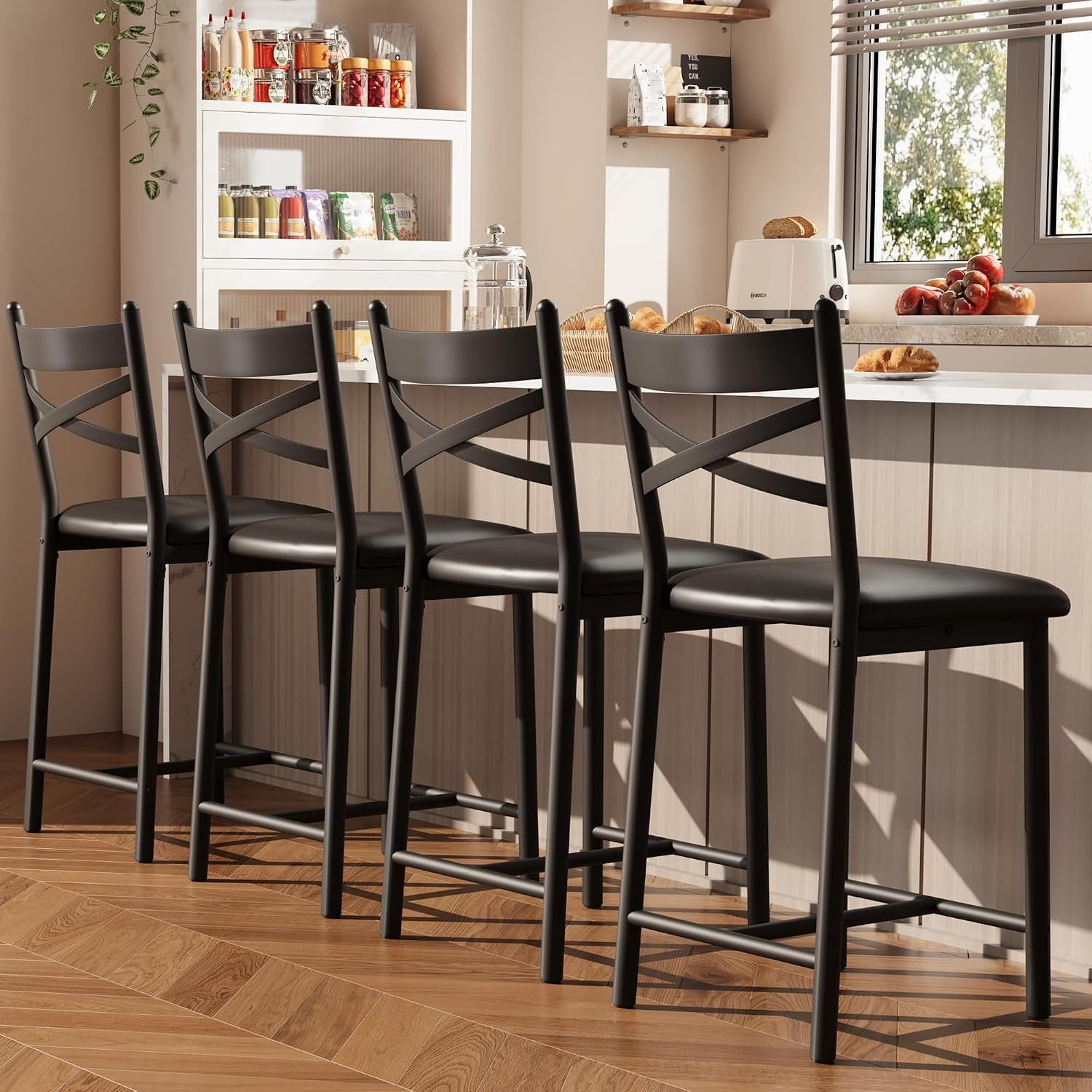4 Stück, 26 Zoll hohe Barhocke – Commercial Kitchen Island Bewertung und Preis