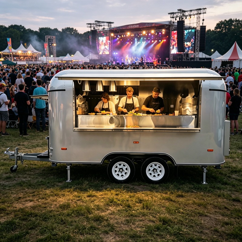 Edelstahl-Foodtrailer, mobiler – Commercial Kitchen Layout Design Bewertung und Preis