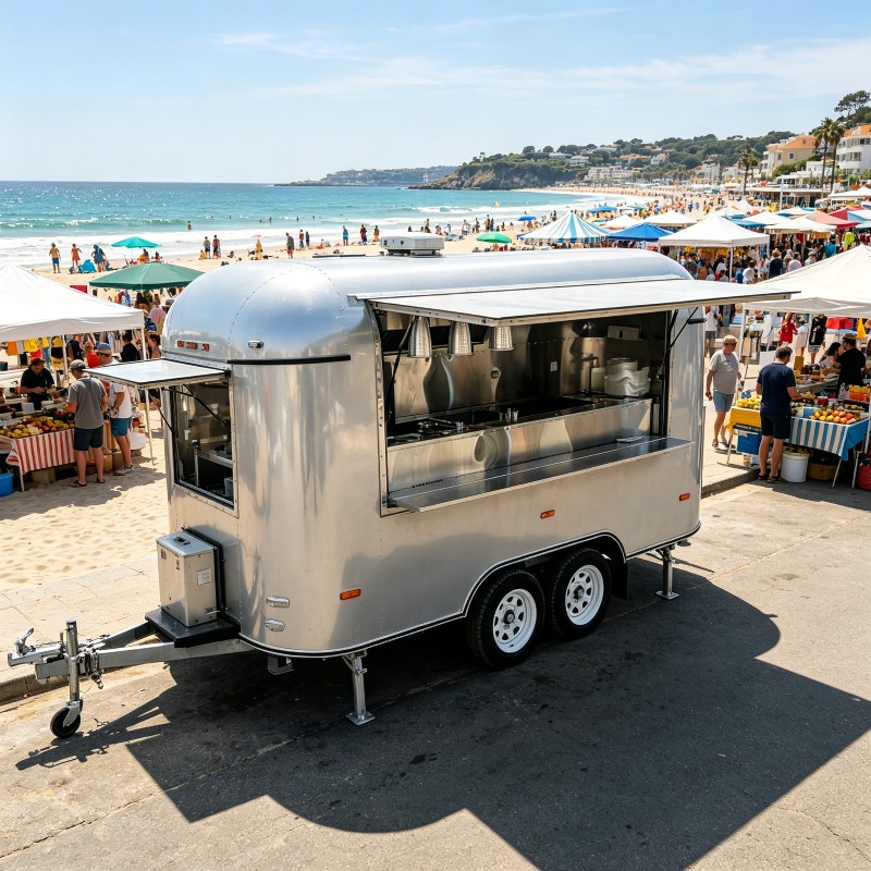Edelstahl-Food-Trailer Mobiler – Commercial Kitchen Layout Design Bewertung und Preis
