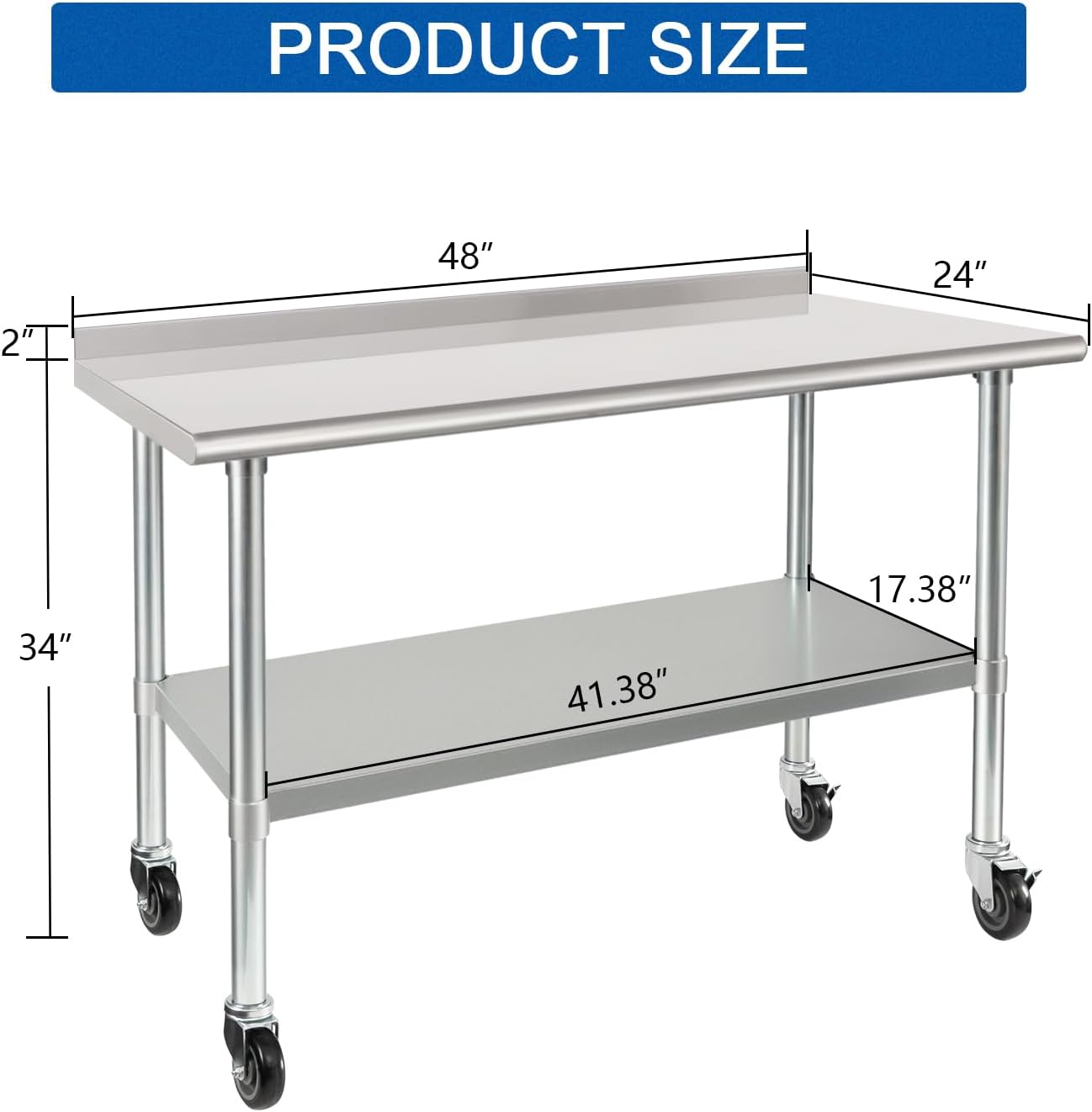 24 x 48 Zoll robuster Edelstah – Commercial Kitchen Backsplash Bewertung und Preis
