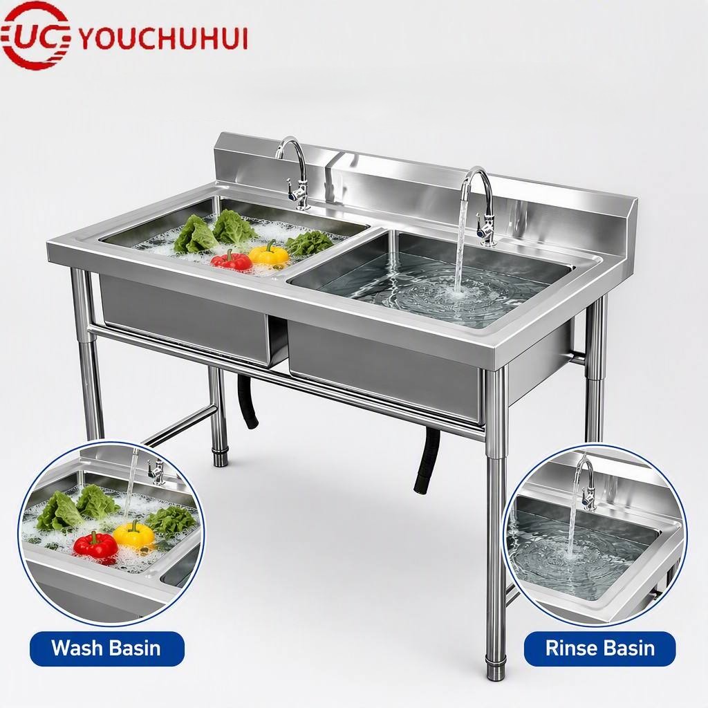 Gewerbliche freistehende Doppe – Commercial Kitchen Backsplash Bewertung und Preis