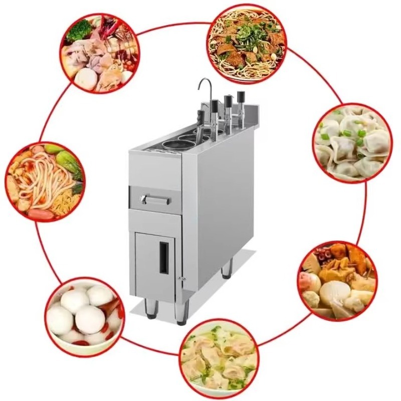 Kommerzielles 3-Kessel-Elektro – Commercial Kitchen Equipment Bewertung und Preis