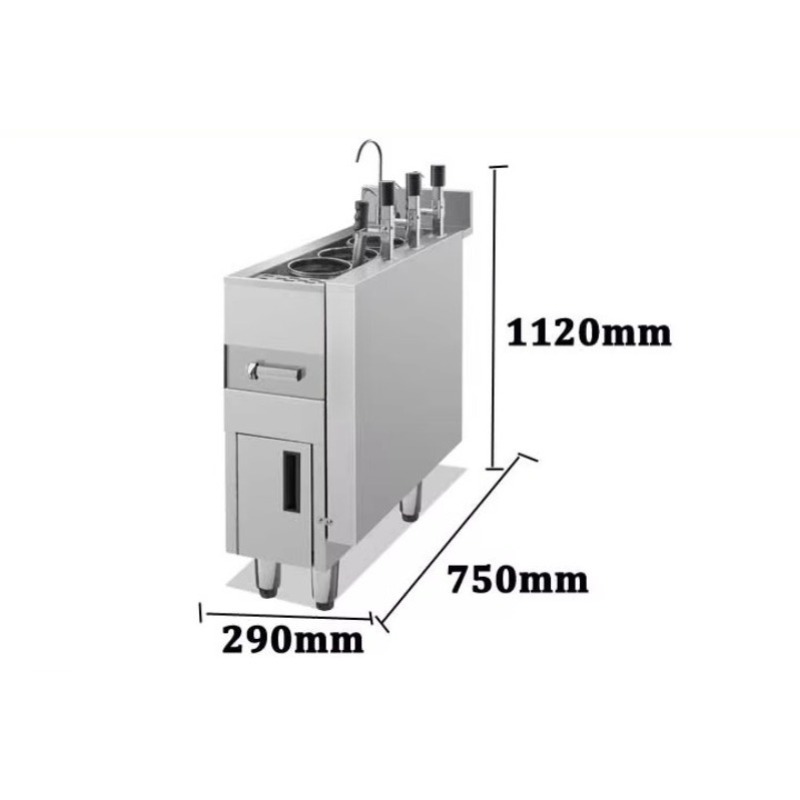 Kommerzielles 3-Kessel-Elektro – Commercial Kitchen Equipment Bewertung und Preis