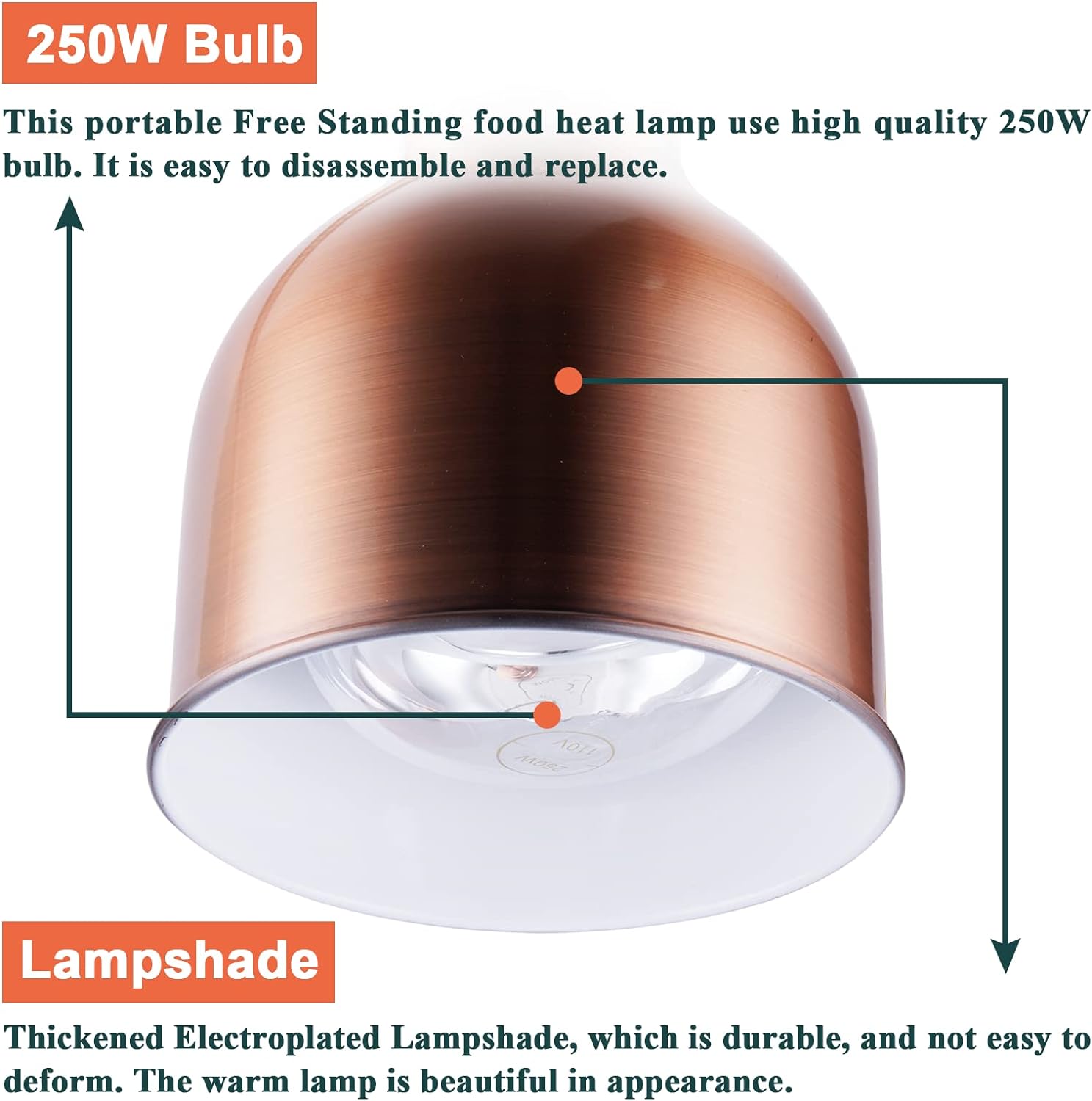 Silberne Einzel-Kopf-Speisenwä – Food Warmer Display Bewertung und Preis