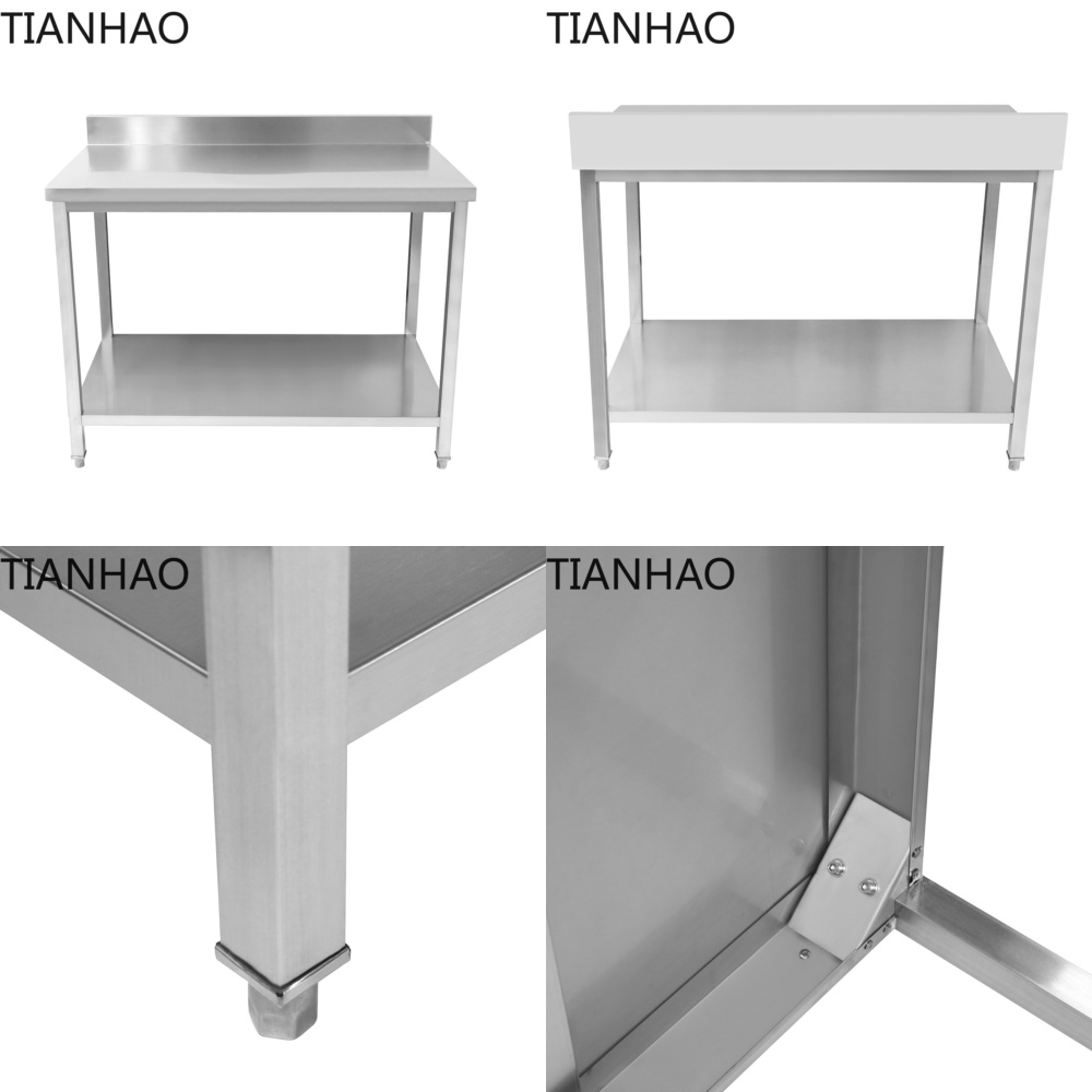 Edelstahl-Arbeitstisch Küchen- – Commercial Kitchen Backsplash Bewertung und Preis